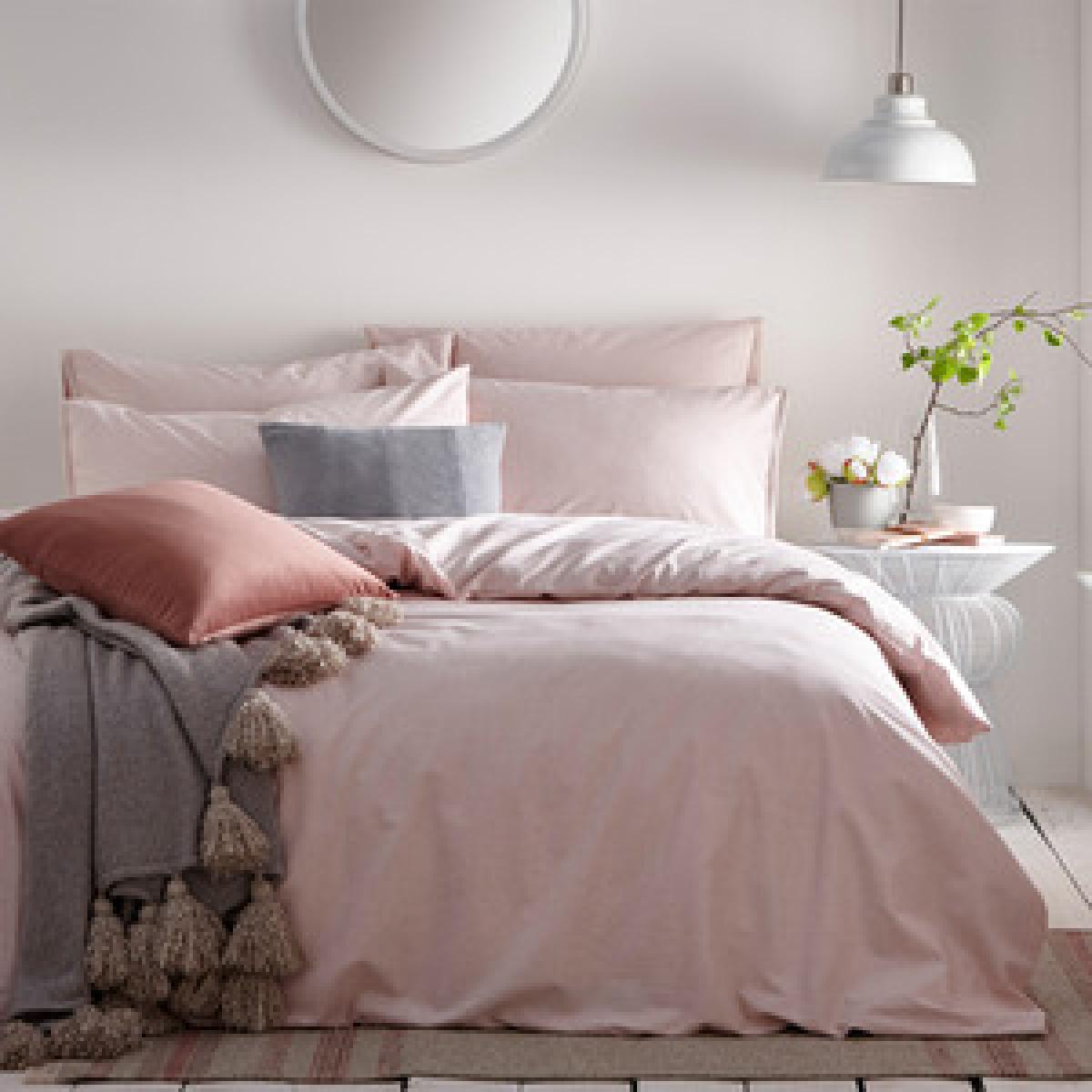 Melange Woven Duvet Cover Set - Denim / Single – image 2