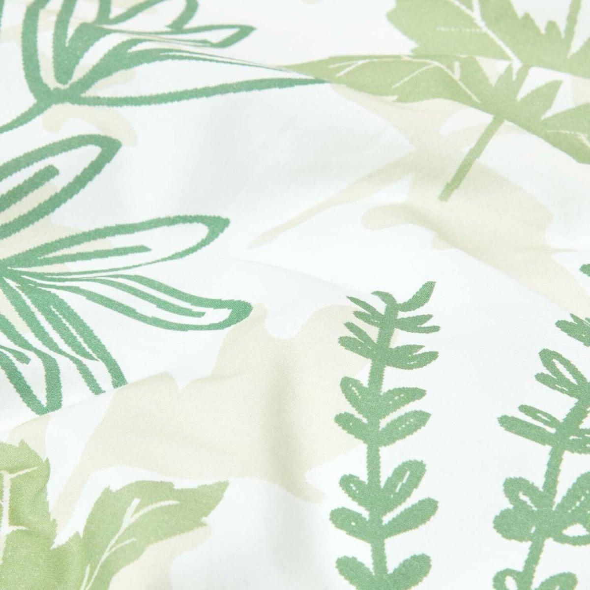 Botanical Garden Printed Duvet Cover Set with Pillowcase - Green / Single – image 3