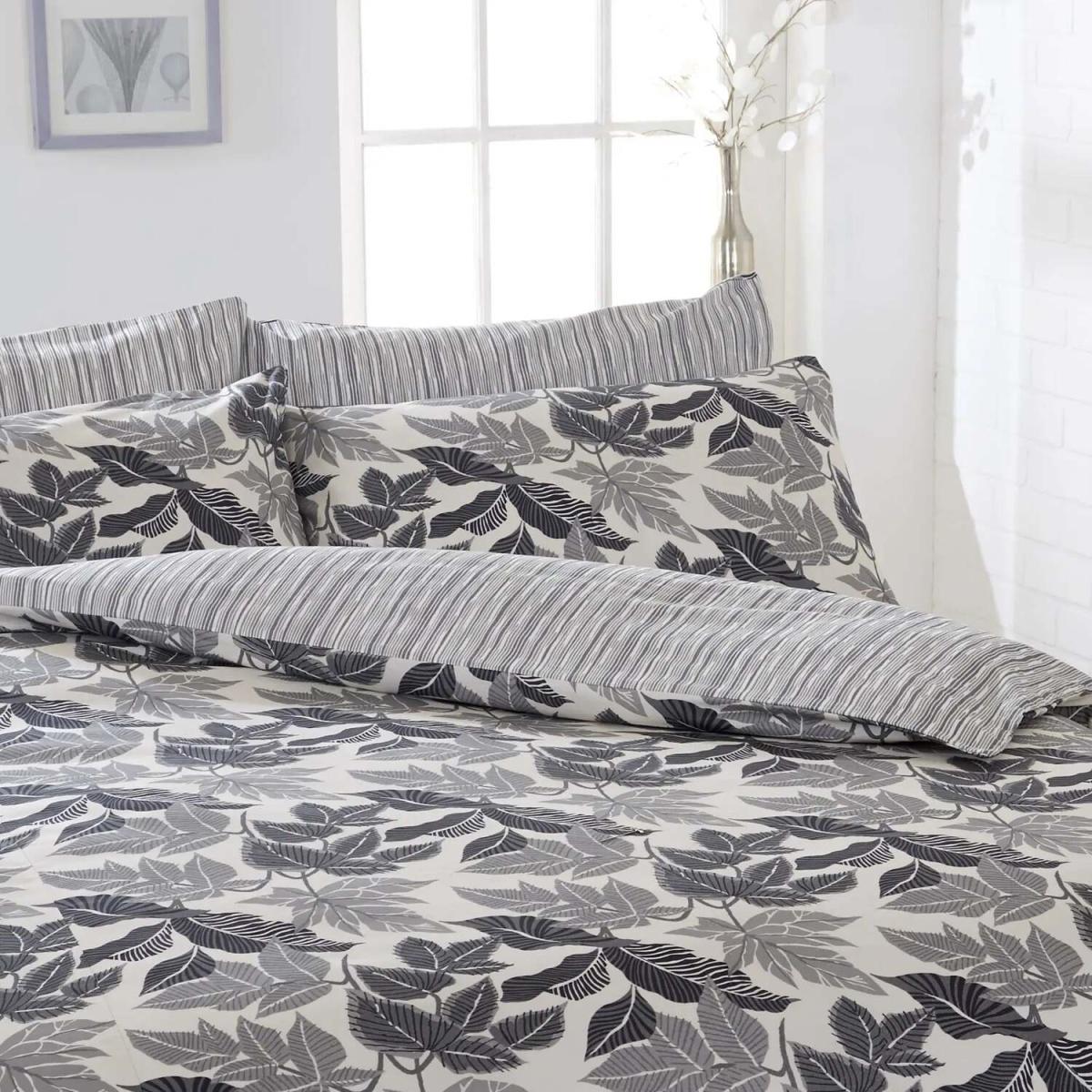 Kaitlin Duvet Cover Set - Grey / Single