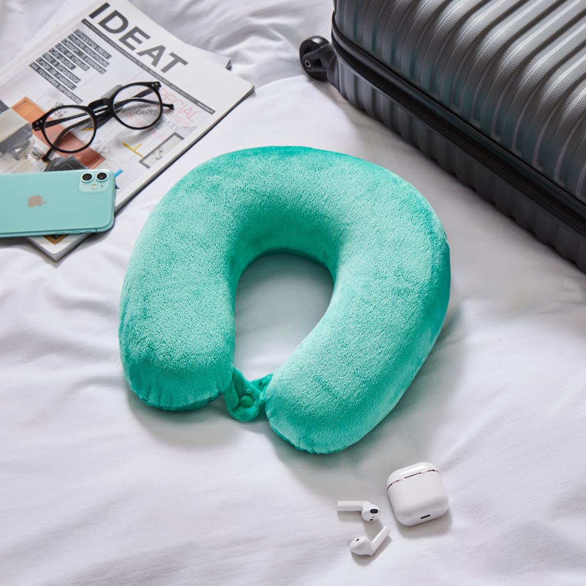 Travel Pillow Aqua (Blue) – image 2