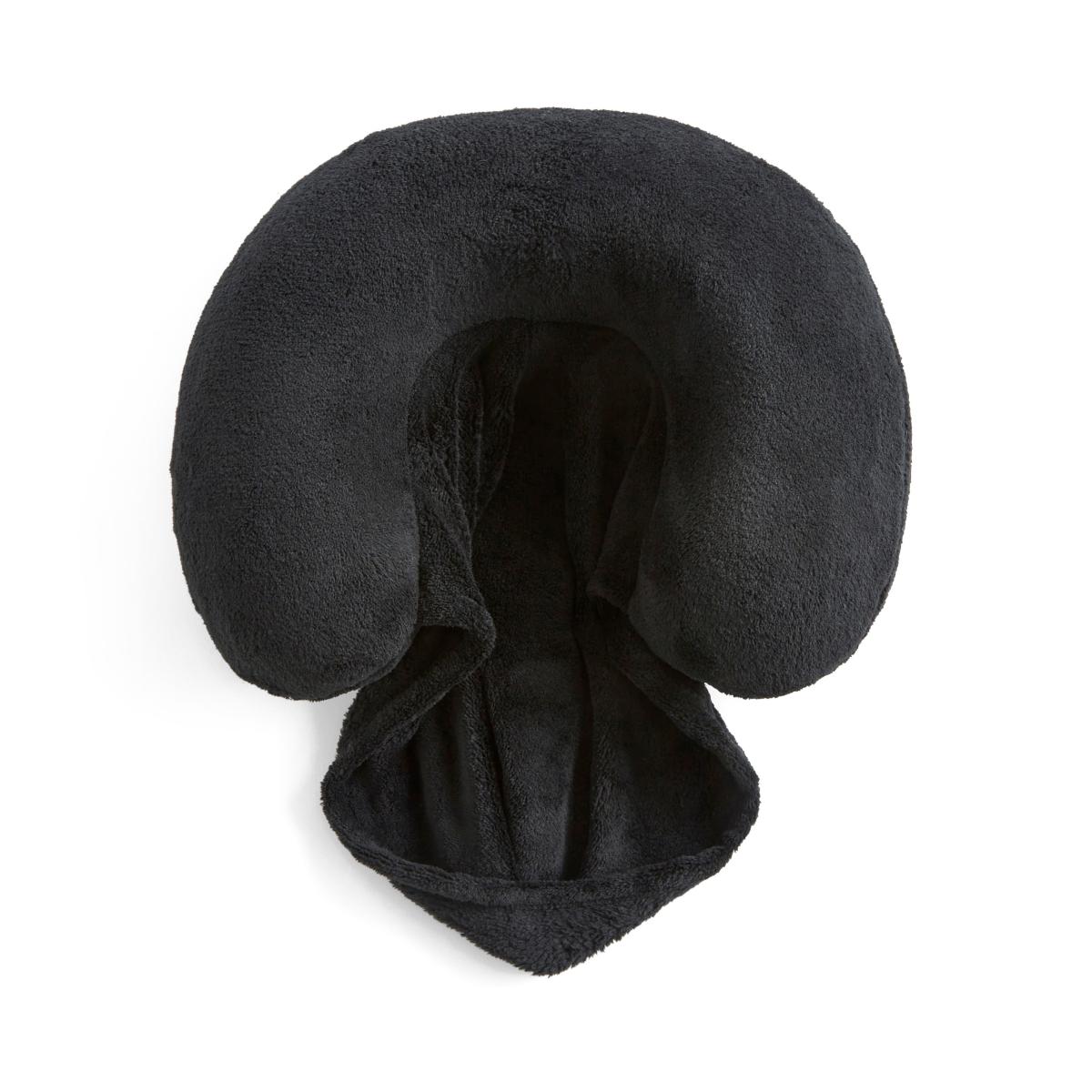 Black Hooded Travel Pillow – image 3