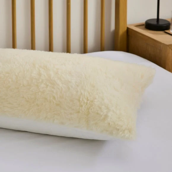 Fogarty Unbleached Wool Pillow Topper – image 2