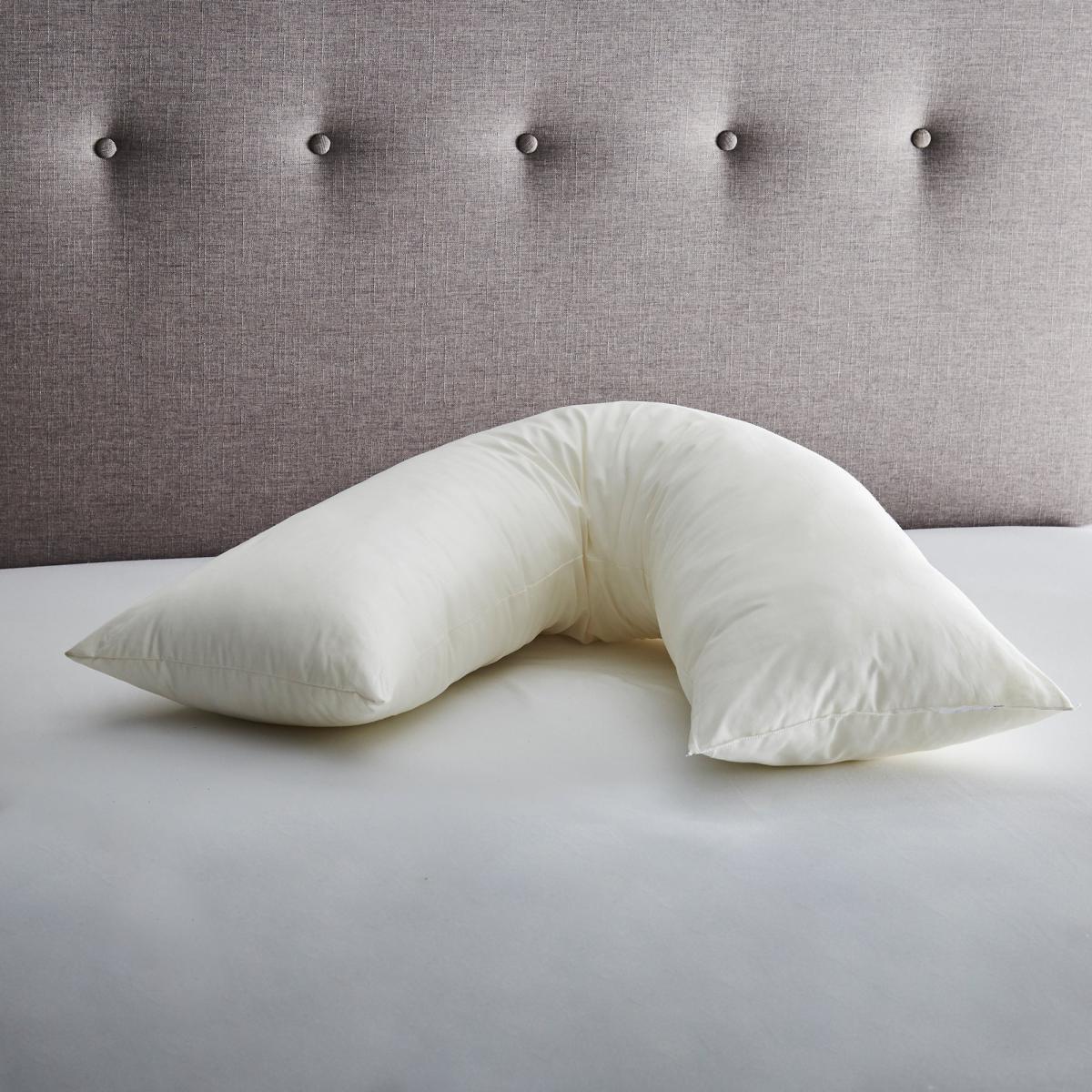 Fogarty V-Shaped Orthopaedic Firm-Support Pillow White – image 2