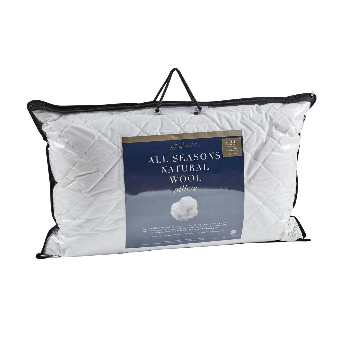 Fogarty Wool Medium-Support Pillow White – image 4