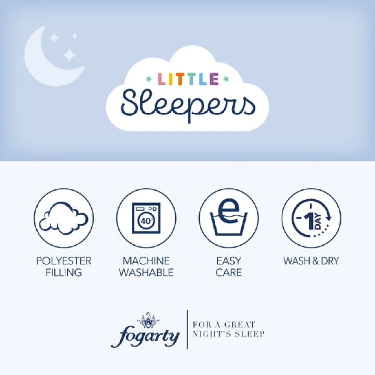 Fogarty Little Sleepers Perfectly Washable Cot Bed Pillow – image 5