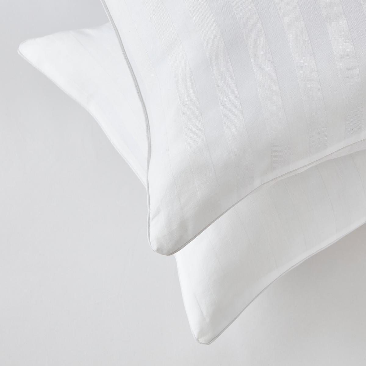 Hotel Luxury Cotton Firm Pillow Pair White – image 4