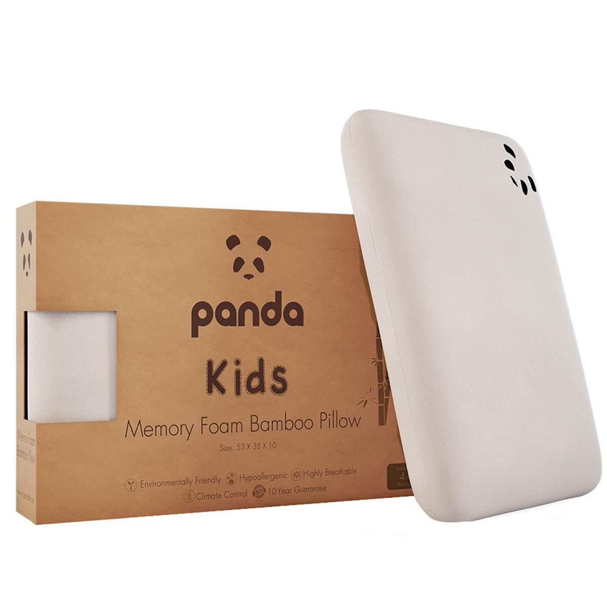 Panda Kids Bamboo Pillow White – image 3
