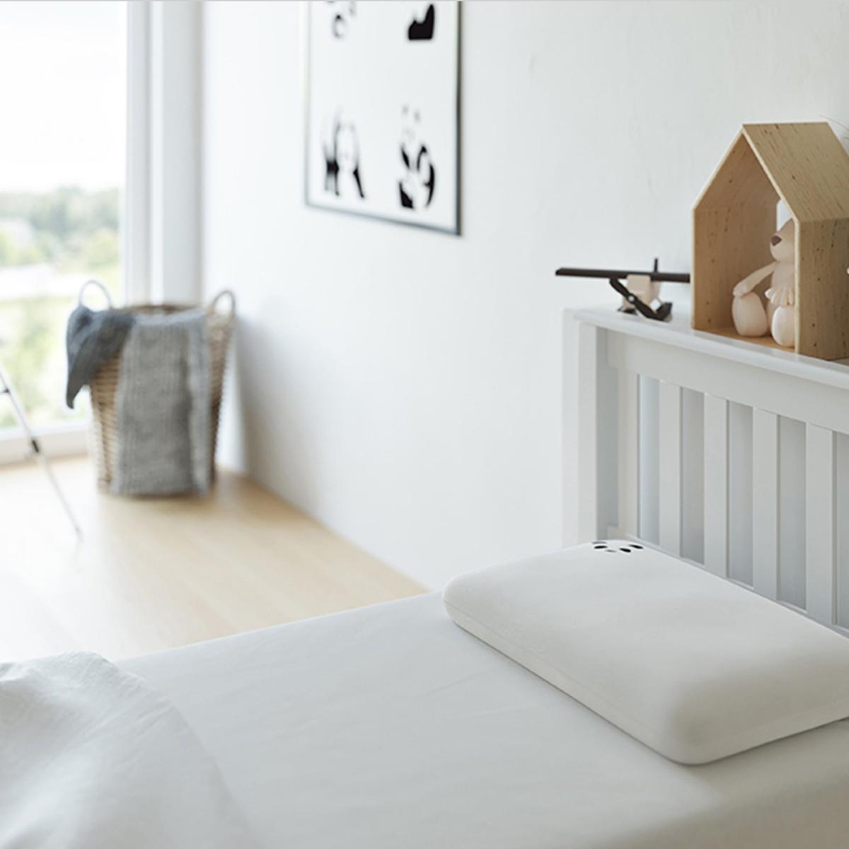Panda Kids Bamboo Pillow White – image 1
