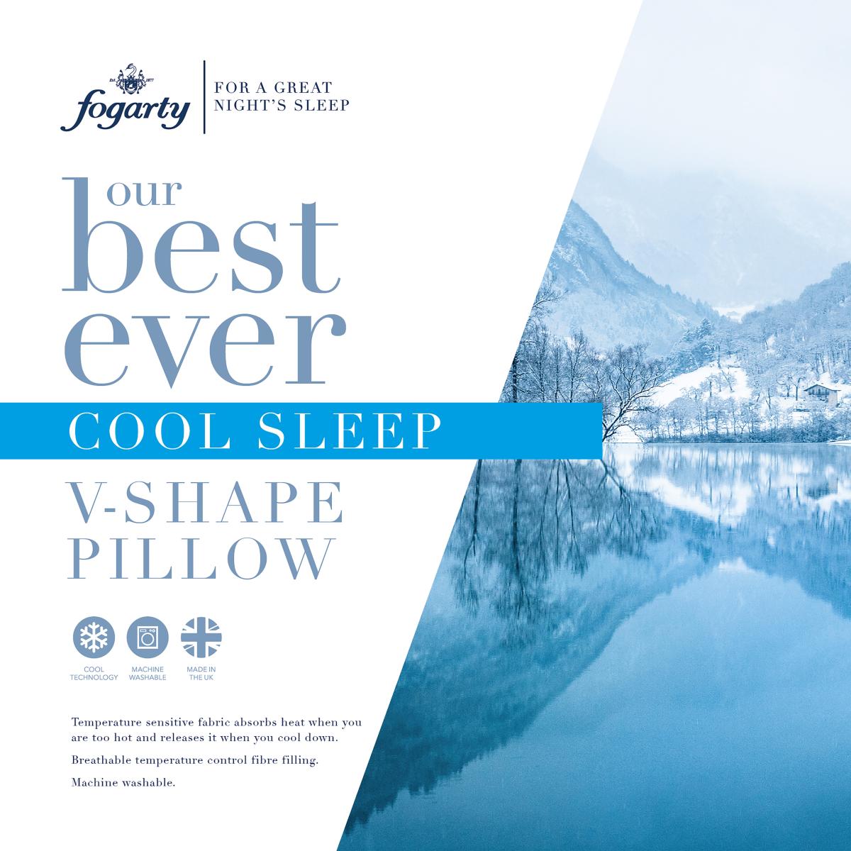Fogarty Cool Sleep Side Sleeper V-Shape Pillow – image 5