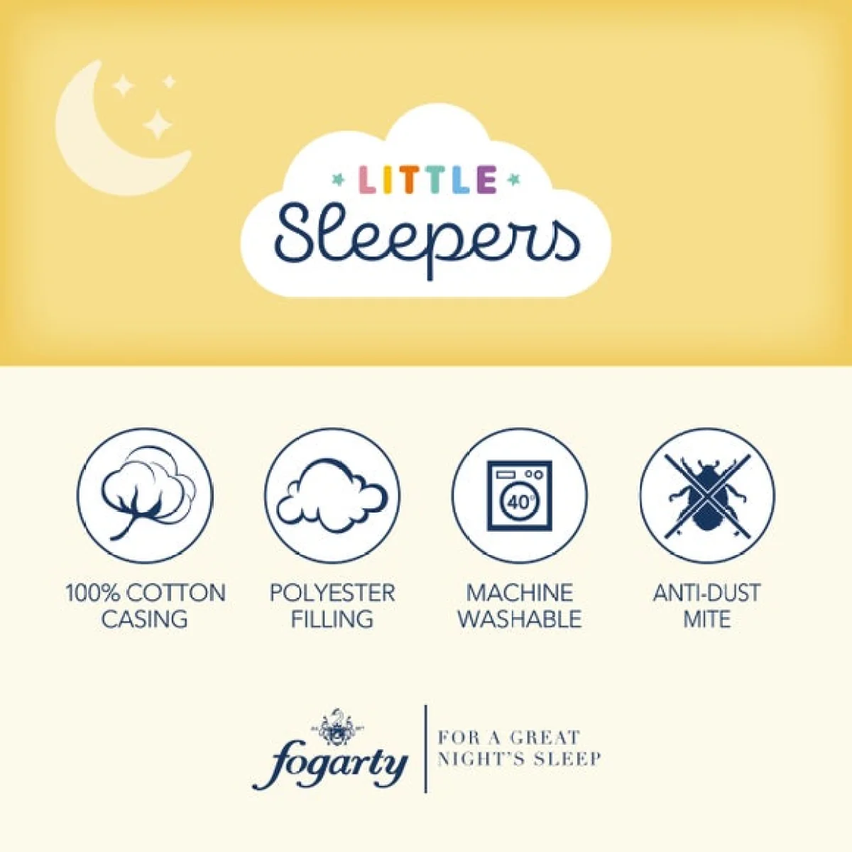 Fogarty Little Sleepers Anti-Allergy Cot Bed Pillow – image 5