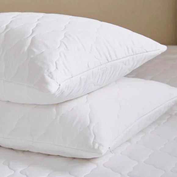 Dorma Egyptian Cotton T300 Quilted Pillow Protection Pair – image 3