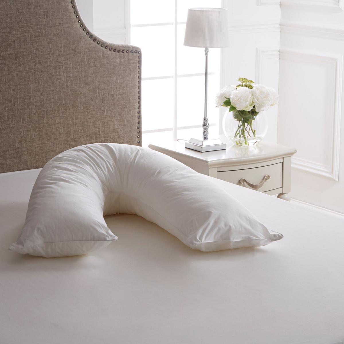Dorma Full Forever V-Shaped Firm-Support Pillow White – image 2