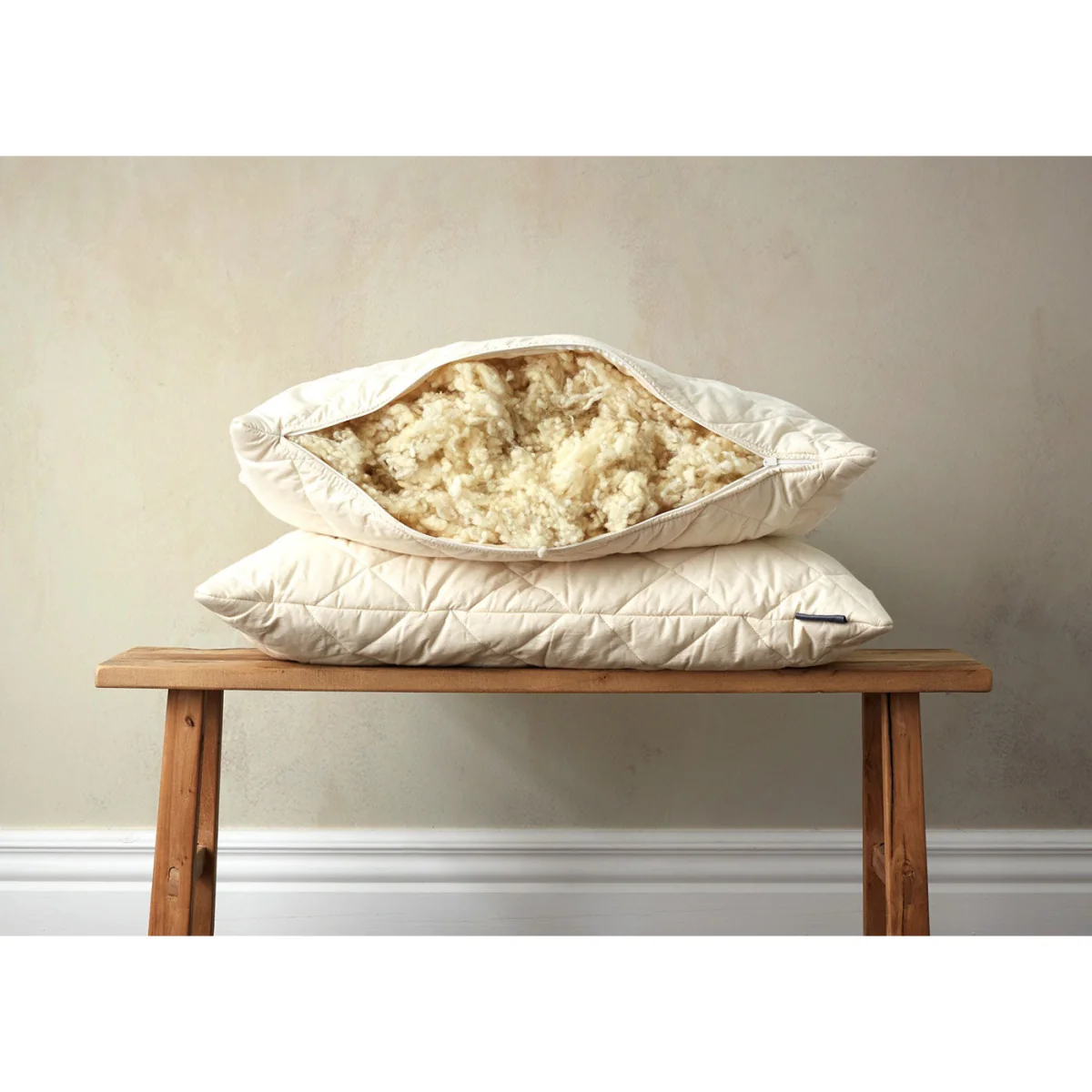 The Wool Room Deluxe Wool Pillow Standard - Heal's UK Bedroom Furniture – image 2