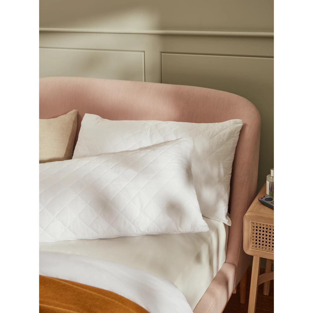 John Lewis & Partners Natural Cotton Quilted Kingsize Pillow Protector – image 2