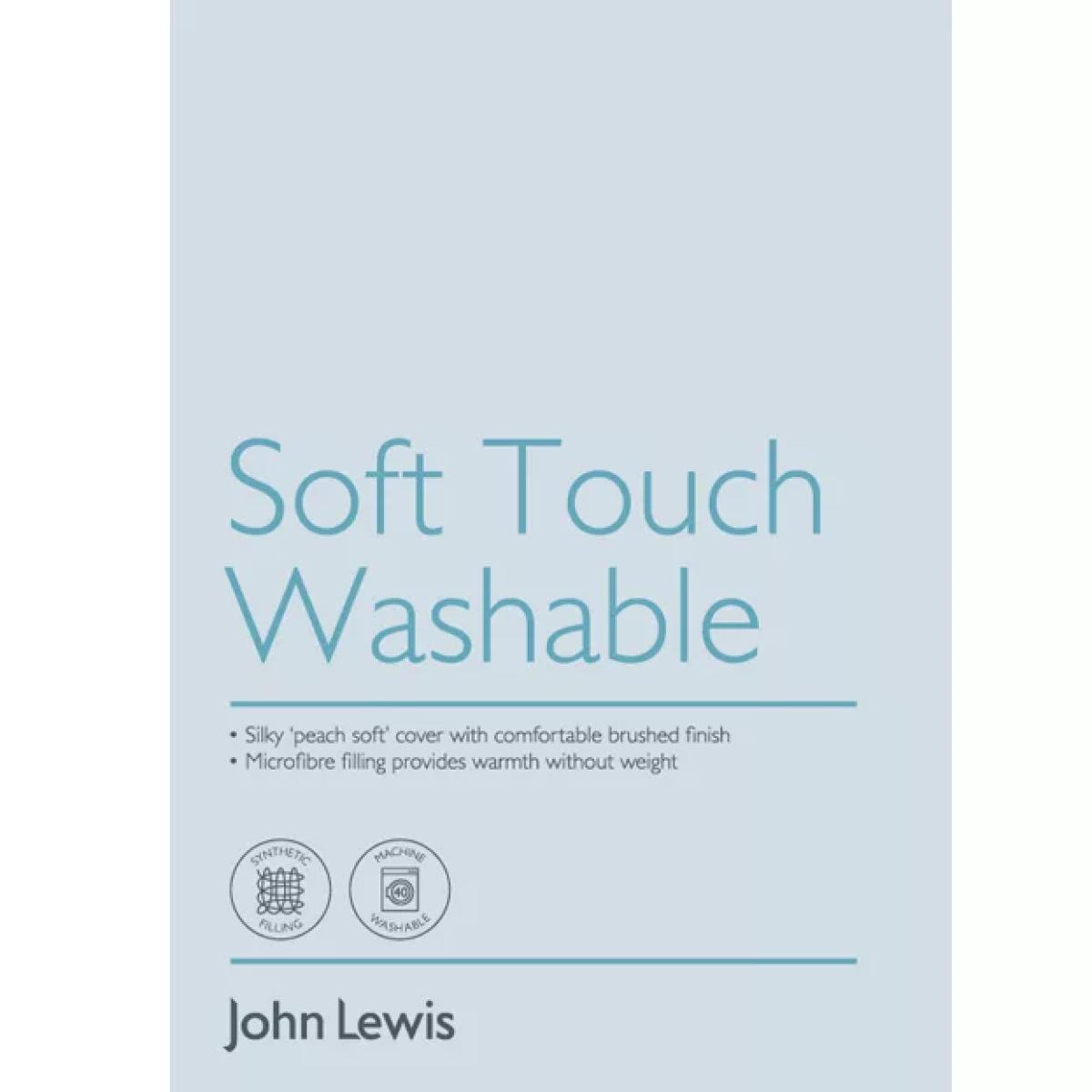 John Lewis & Partners Synthetic Soft Touch Washable Quilted Standard Pillow Protector, Pair – image 7