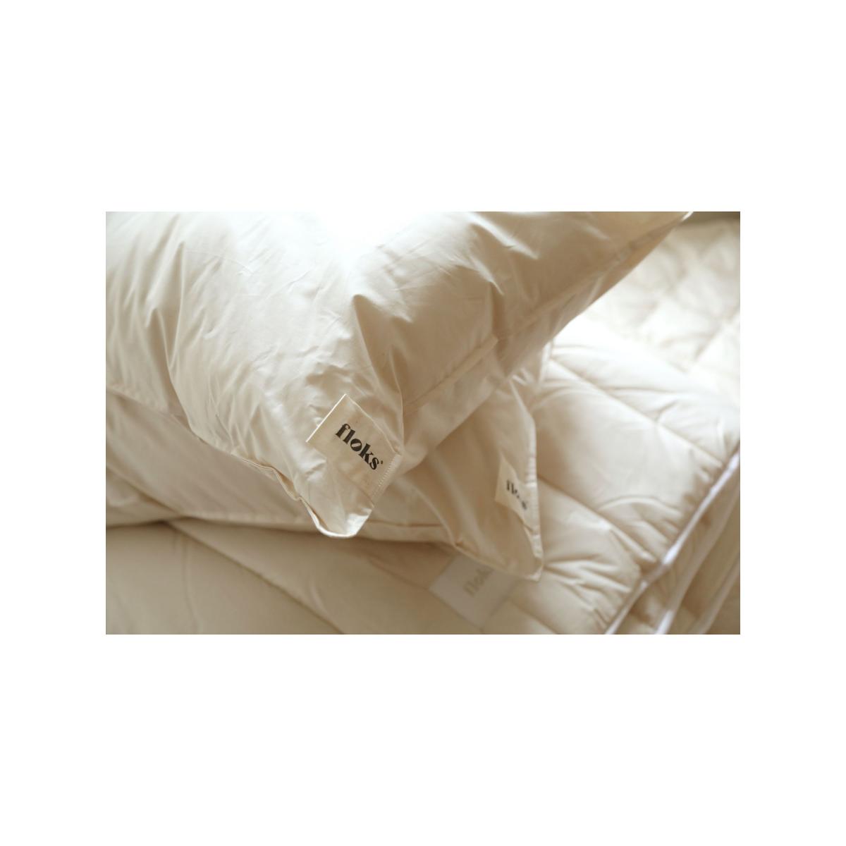 Floks Luxury British Wool Pillow, Soft – image 4
