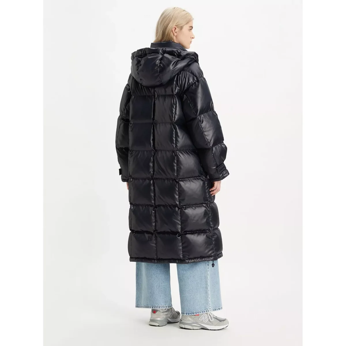 Levi's Pillow Bubble Long Padded Coat, Caviar – image 3