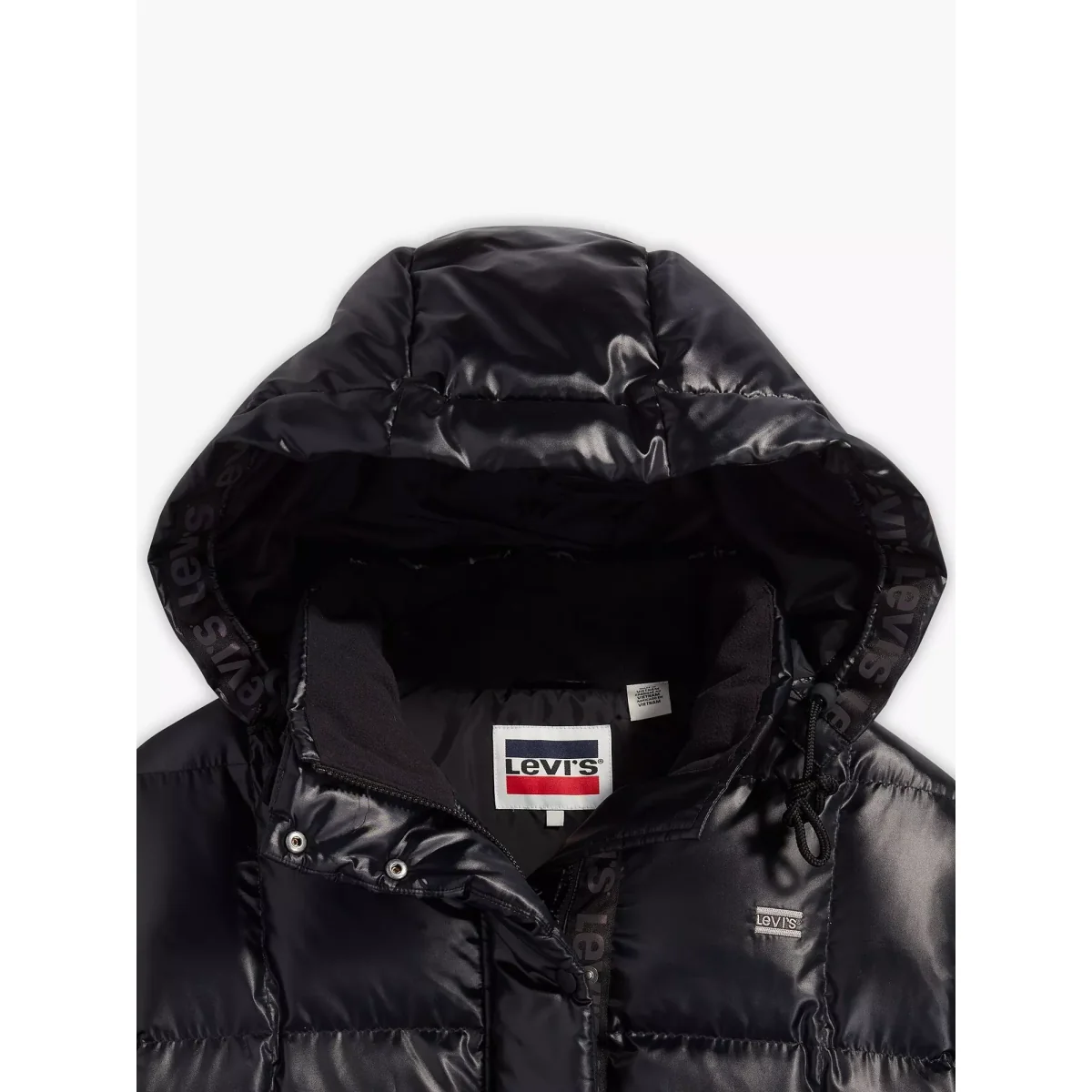 Levi's Pillow Bubble Long Padded Coat, Caviar – image 5