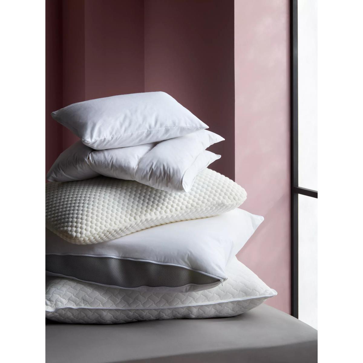 John Lewis & Partners Natural Quilted Top Hybrid Standard Pillow, Medium/Firm – image 4