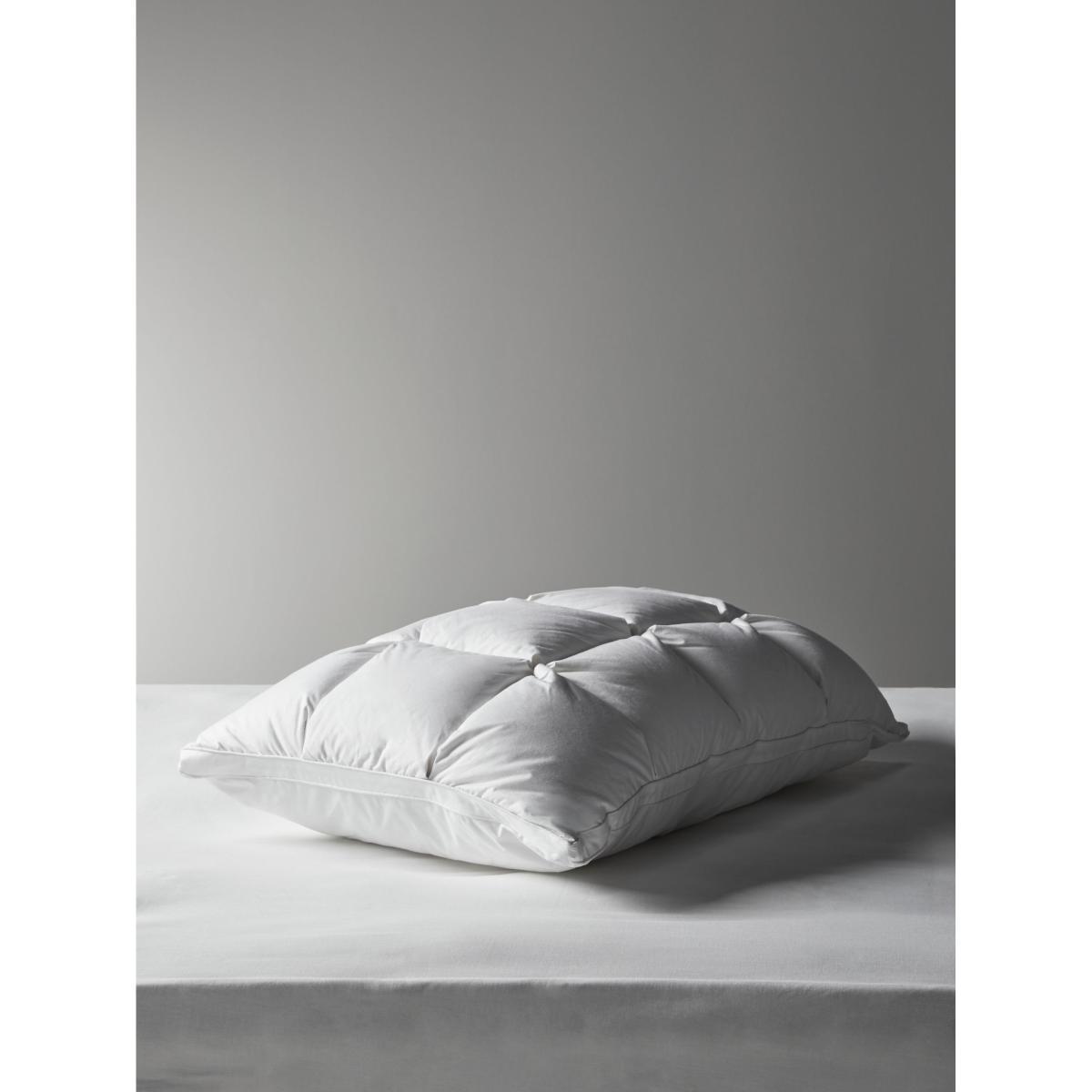 John Lewis & Partners Natural Quilted Top Hybrid Standard Pillow, Medium/Firm – image 1
