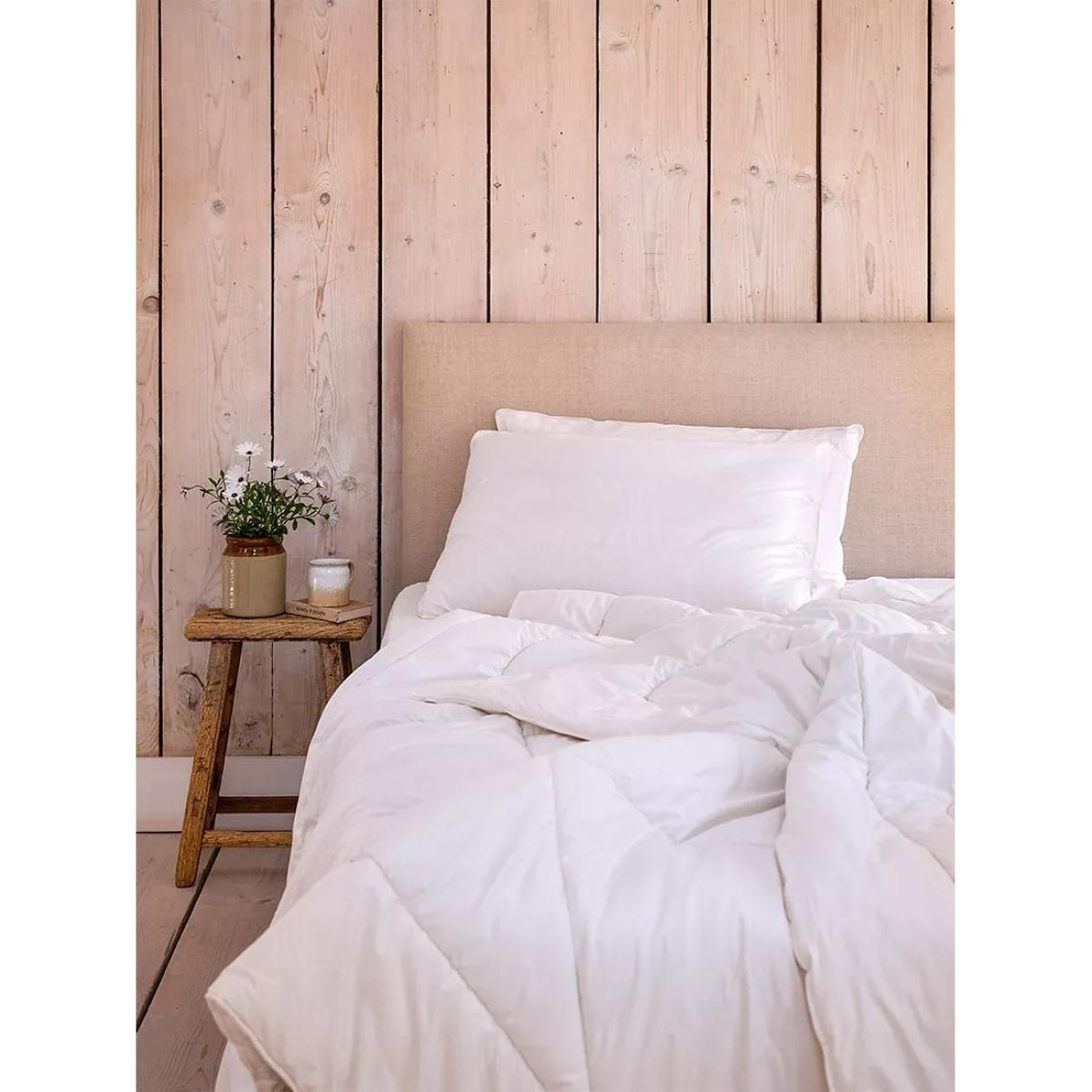 Piglet in Bed British Wool Pillow, Firm Weight, White – image 2