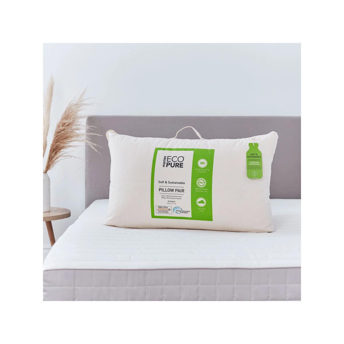 Martex EcoPure Standard Pillows, Soft, Set of 2 – image 2