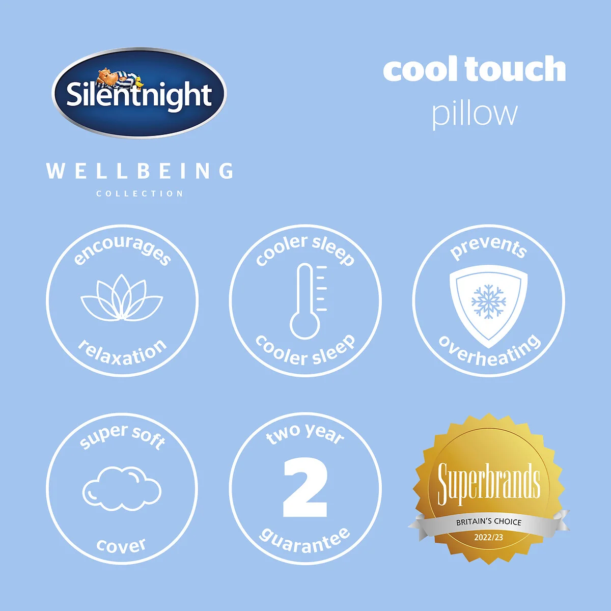 Wellbeing Collection Cool Touch Pillow 74x48cm – image 8