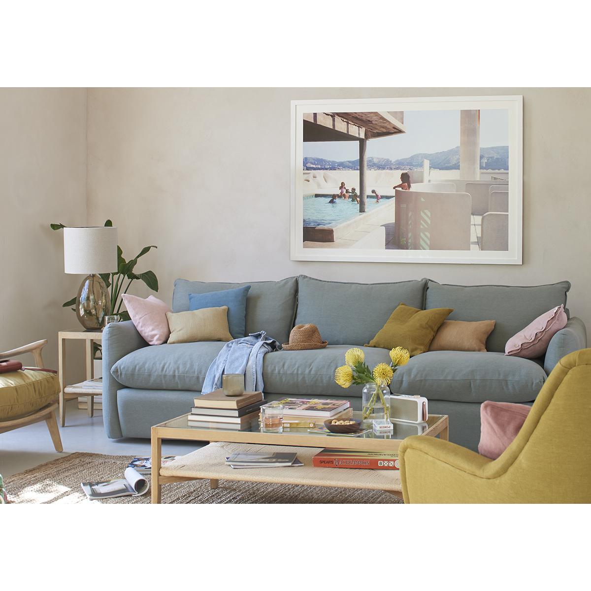 Pillow Nap Armless Love Seat – image 2