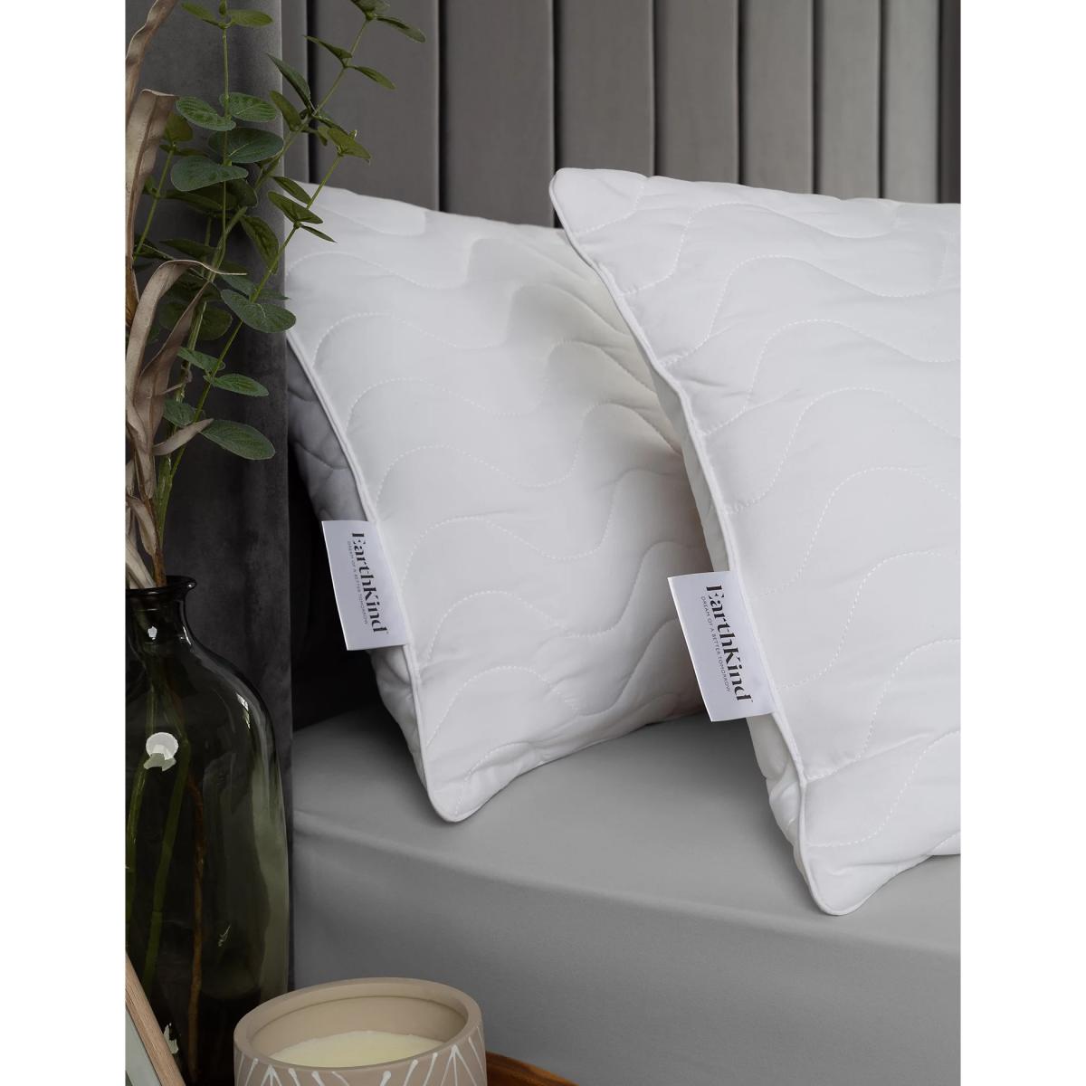 Earthkind Recycled Synthetic Pillow - White, White – image 3
