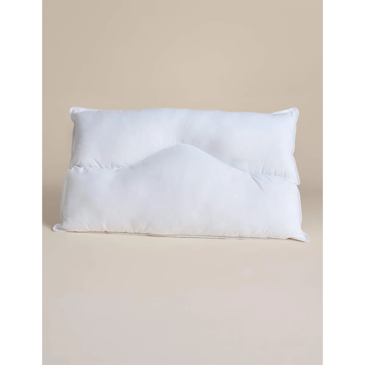M&S Pure Cotton Breathable Front Sleeper Pillow White – image 2