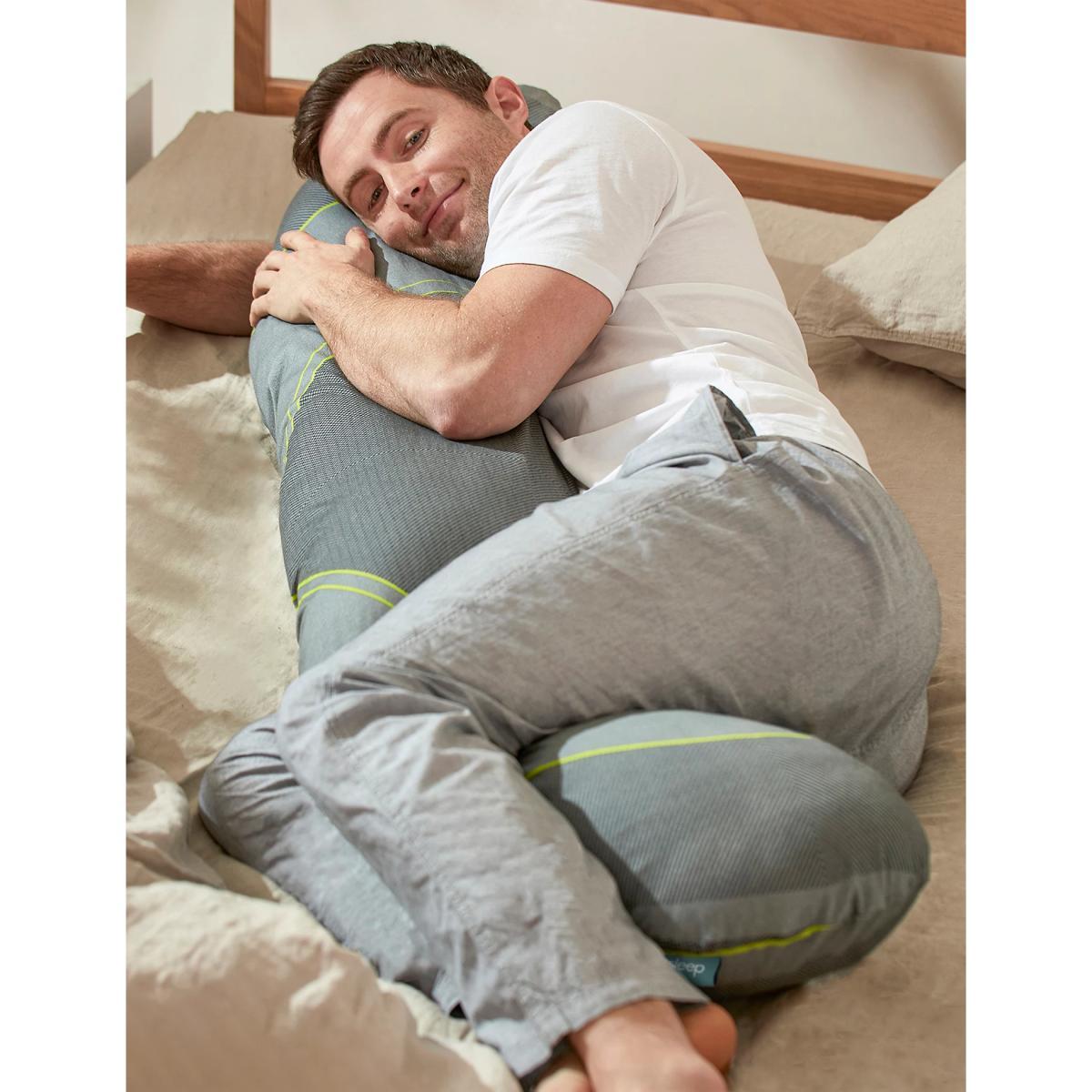 M&S Kally Sleep Sports Recovery Medium Body PIllow - Grey Mix, Grey Mix – image 5