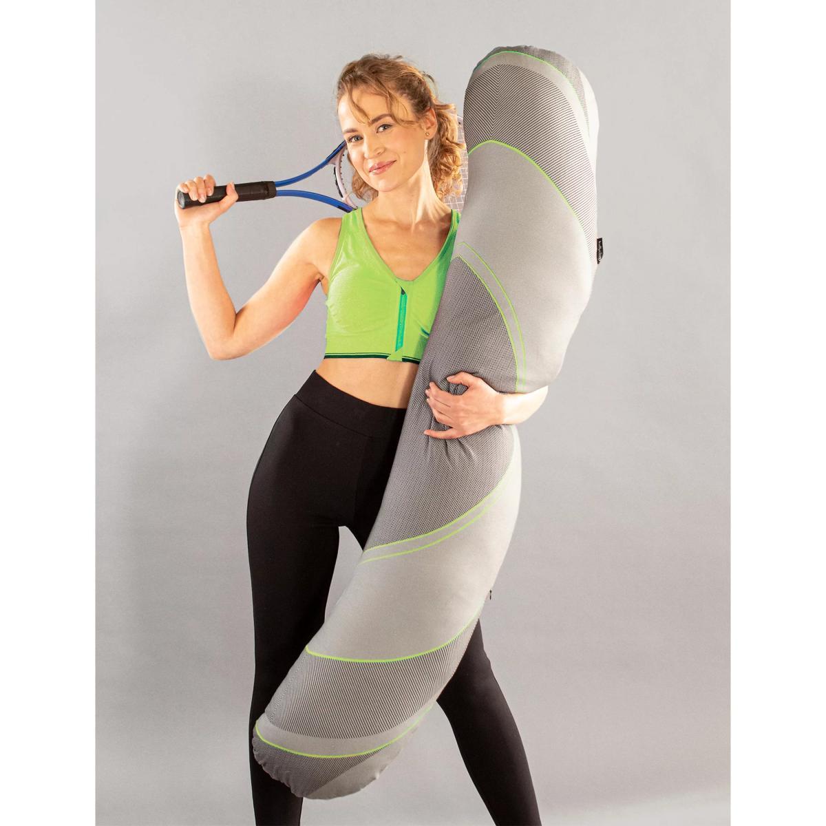 M&S Kally Sleep Sports Recovery Medium Body PIllow - Grey Mix, Grey Mix – image 6