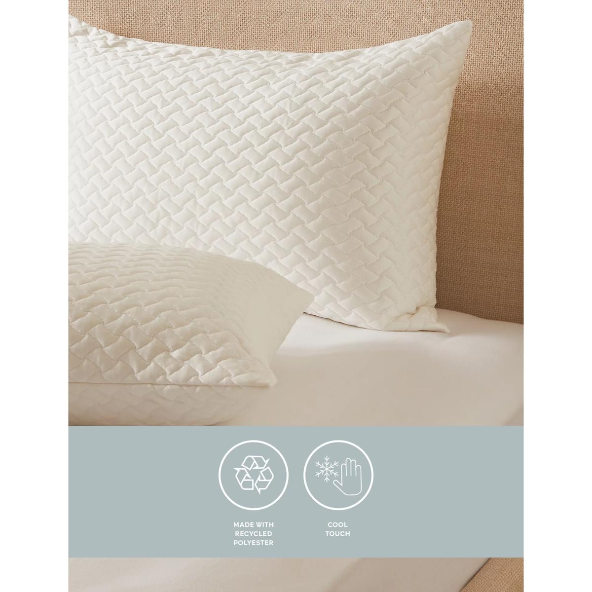 Sleep Solutions 2pk Ultra Cool Pillow Protectors - White, White – image 2