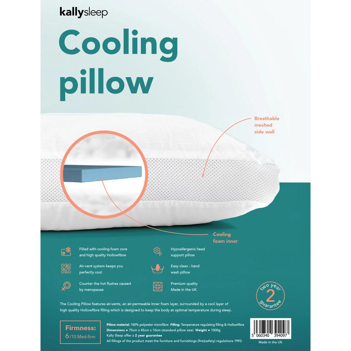 Kally Sleep Cooling Medium Pillow - Multi, Multi – image 6