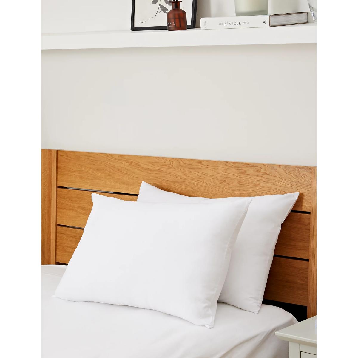 M&S 2pk Ultimate Anti Allergy Medium Pillows - White, White – image 2
