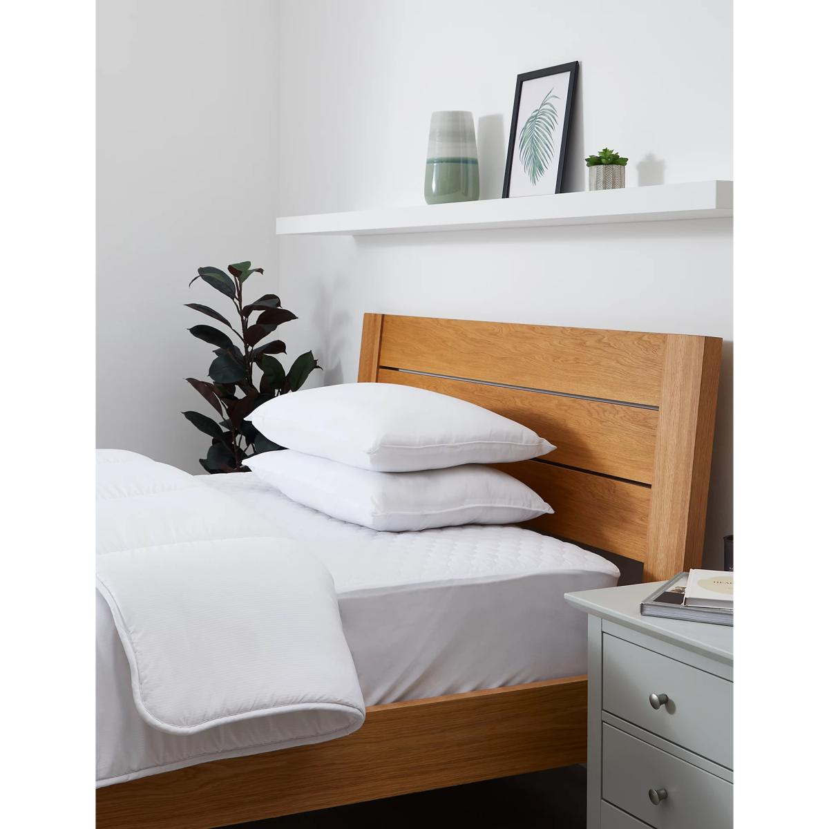 M&S Duvet, Pillows and Protector Starter Pack - DBL - White, White – image 3