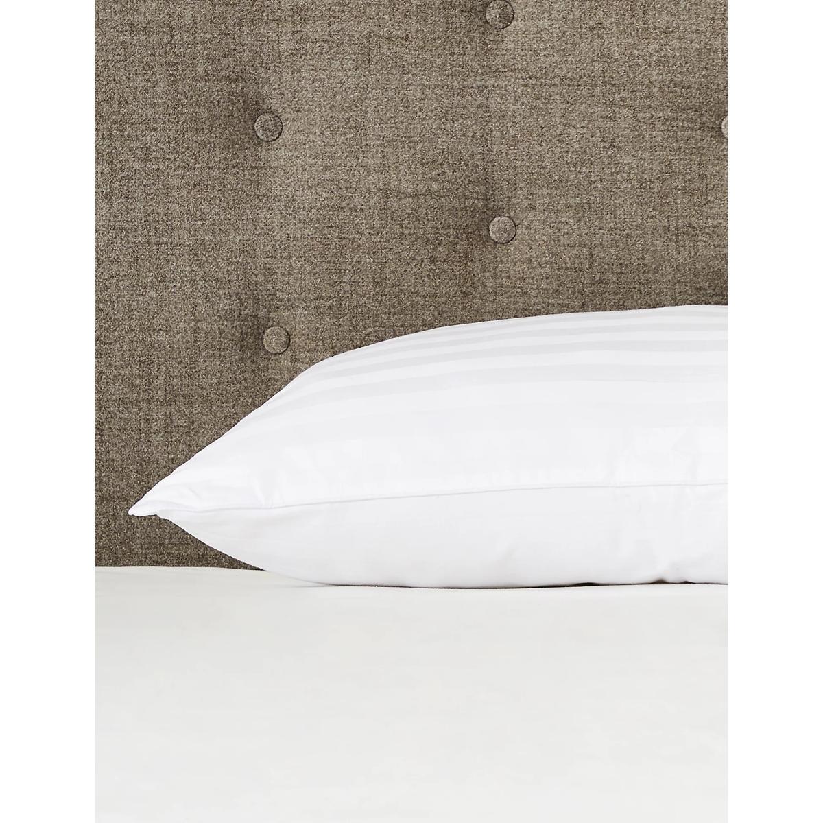M&S Autograph Touch of Silk Firm Pillow - White, White – image 3