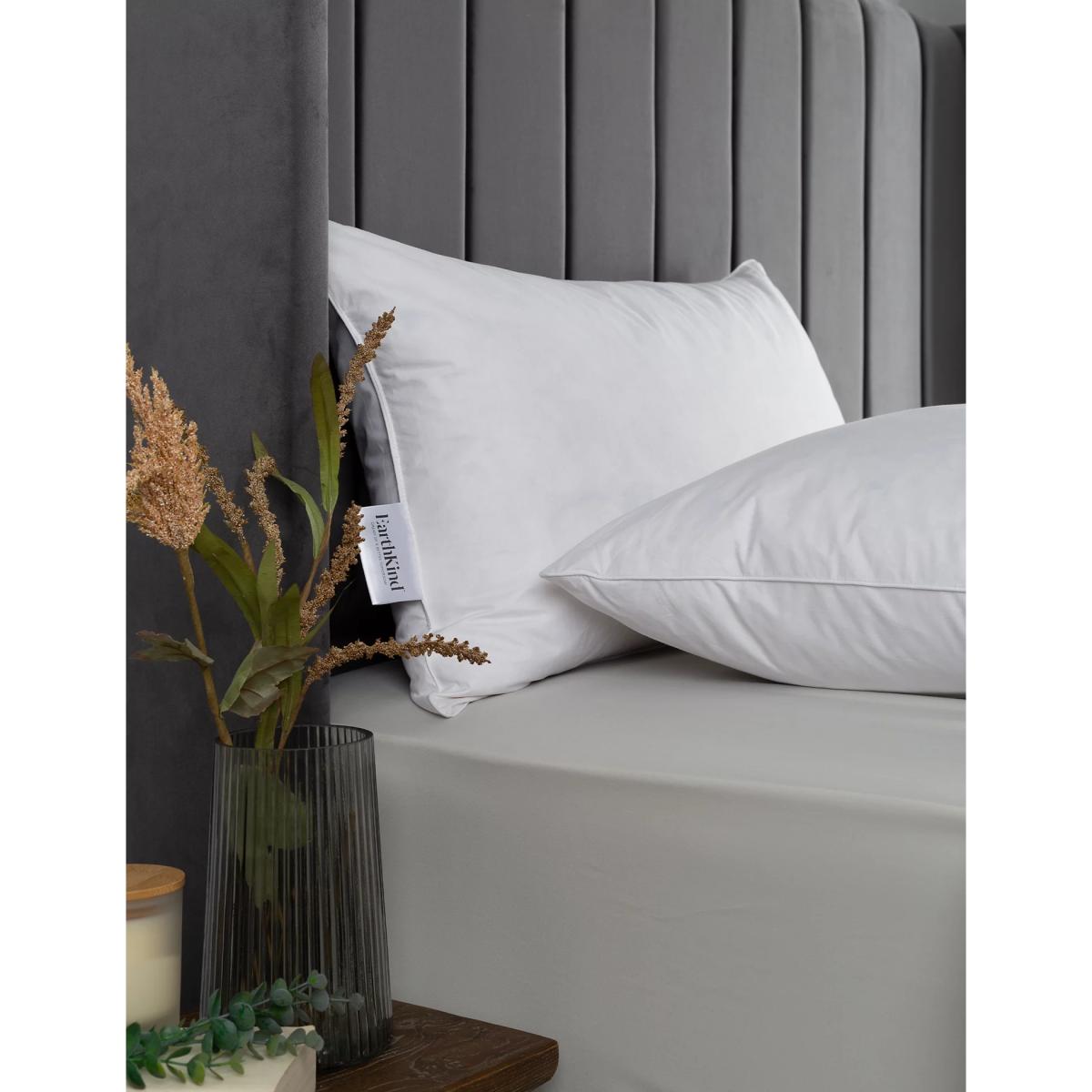 Earthkind Recycled Feather & Down Pillow - White, White – image 2
