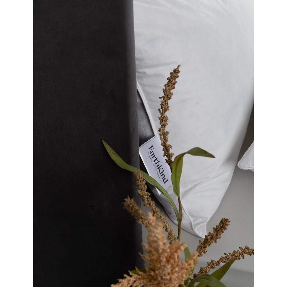 Earthkind Recycled Feather & Down Pillow - White, White – image 4