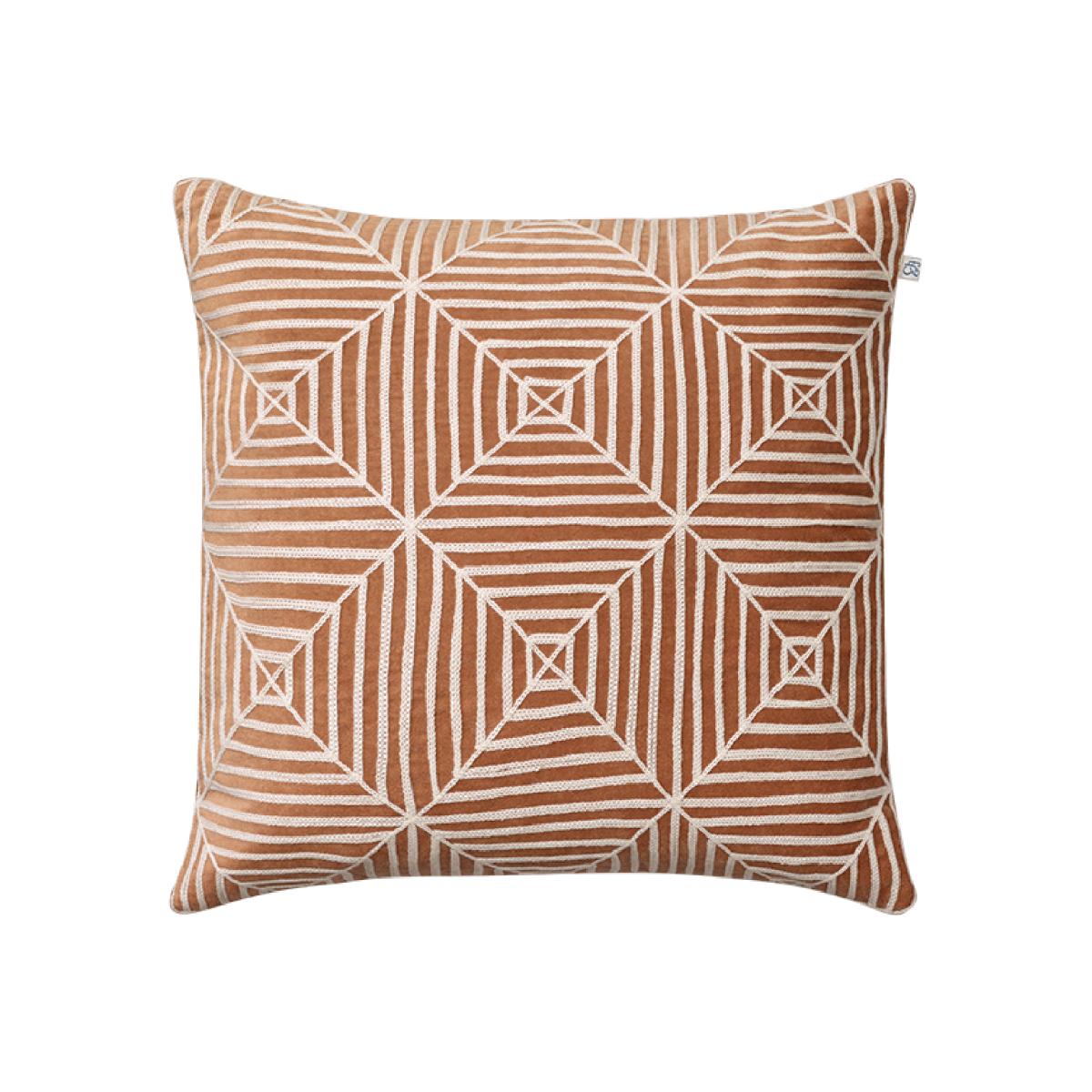 Chhatwal & Jonsson Embroidered Kulgam cushion cover 50x50 cm taupe
