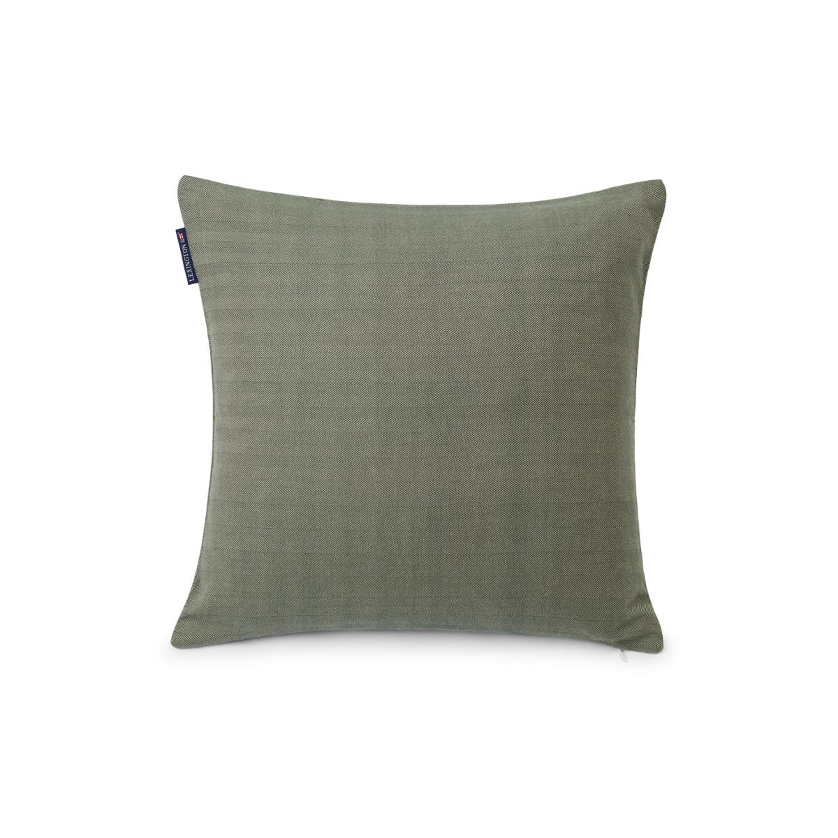 Lexington Herringbone Cotton Flanell pillowcase 50x50 cm Green – image 2