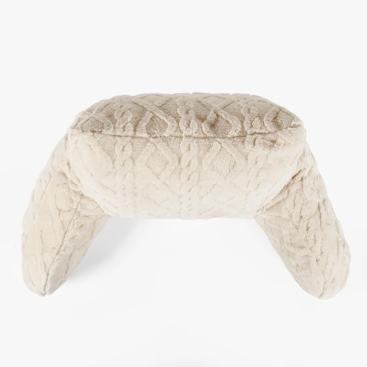 OHS Cable Knit Bolster Pillow - Cream – image 5