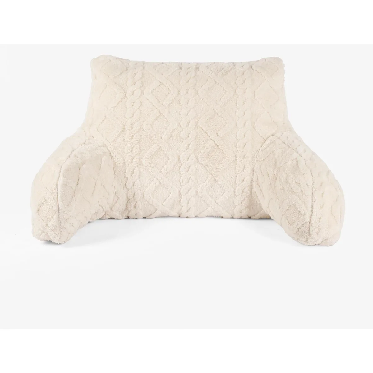 OHS Cable Knit Bolster Pillow - Cream – image 8