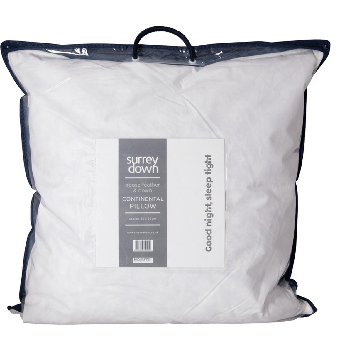 Goose Feather and Down Pillow Collection - White / Medium/Firm / 75cm – image 4