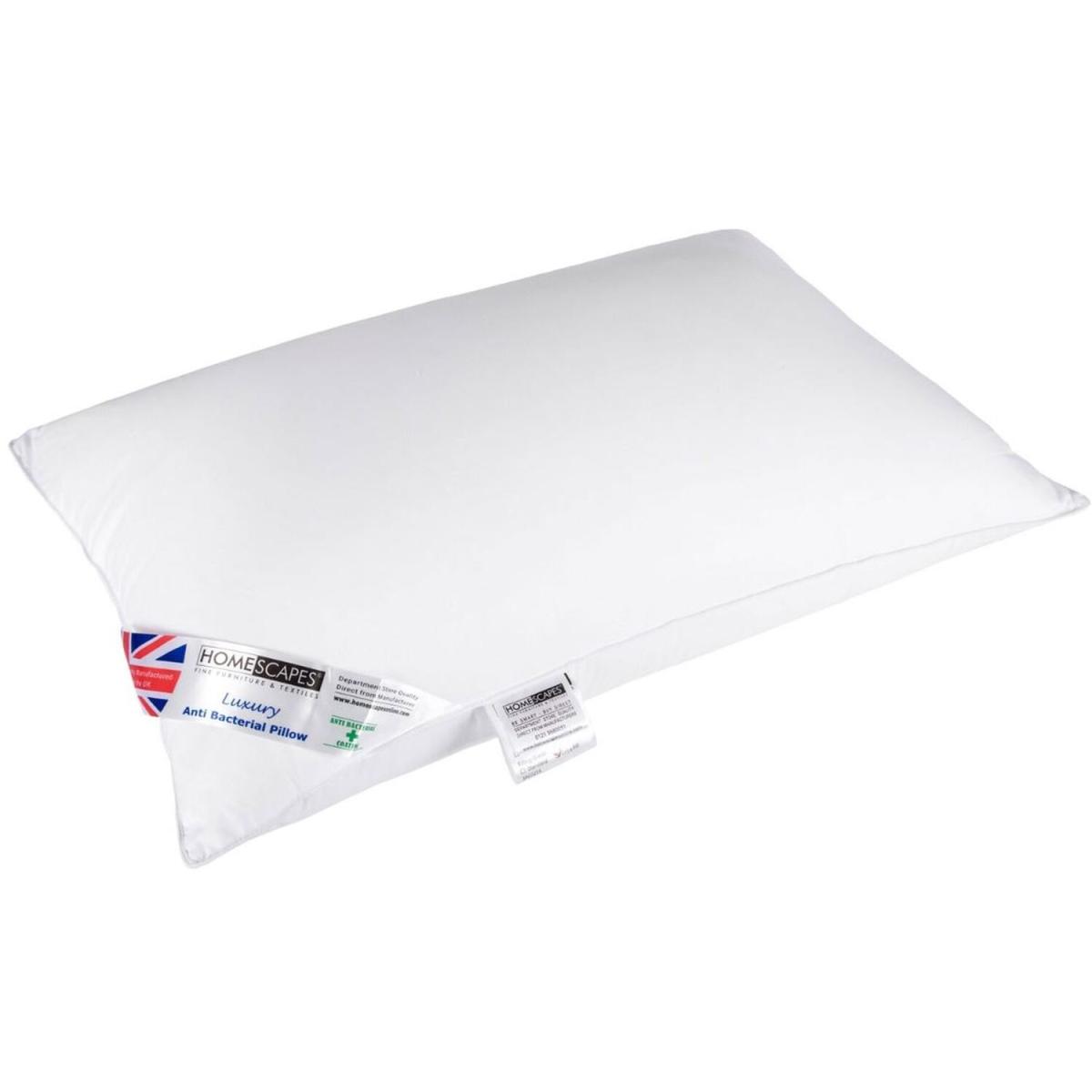 Anti Bacterial Pillow Super Microfibre Extra Fill - White – image 4