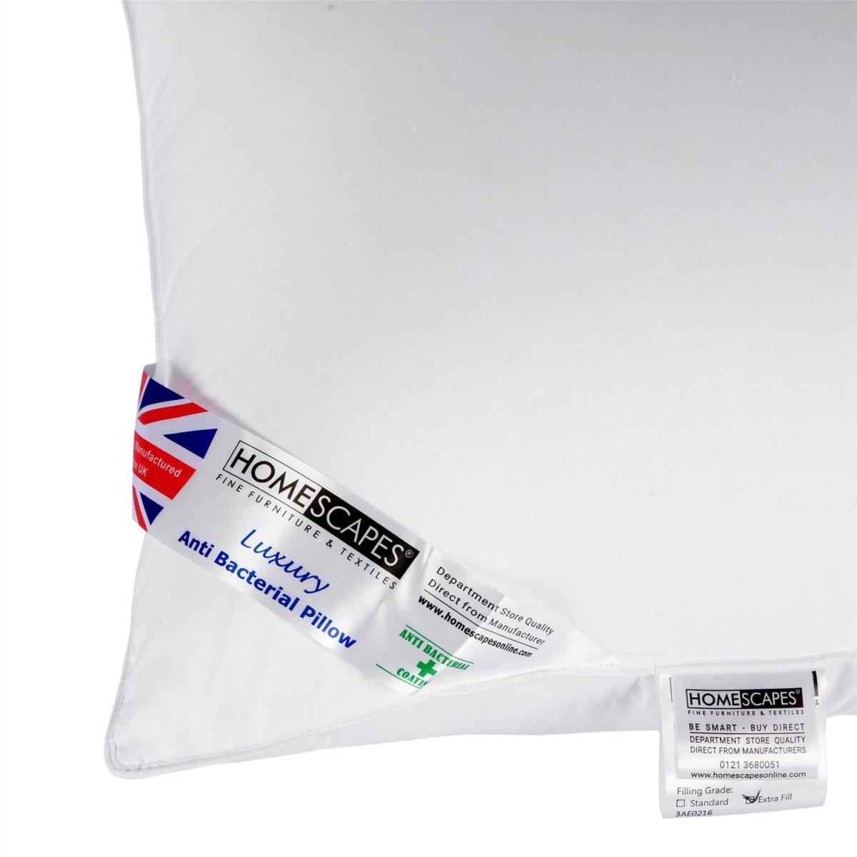 Anti Bacterial Pillow Super Microfibre Extra Fill - White – image 5