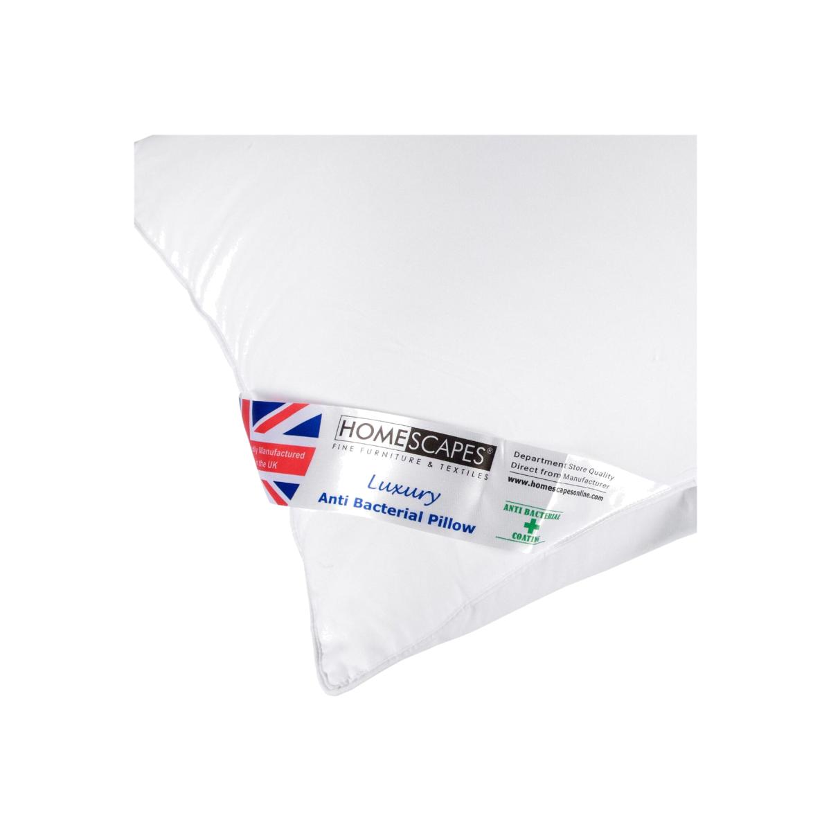 Anti Bacterial Pillow Super Microfibre Extra Fill - White – image 1