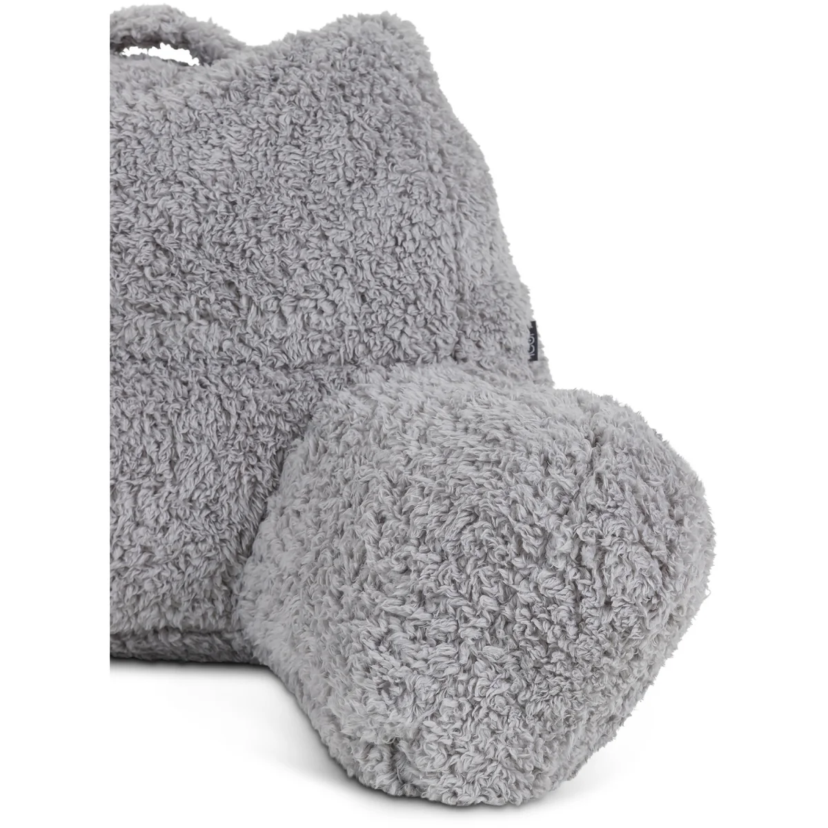 Berber Fleece Bean Filled Reading Support Pillow - Grey – image 5