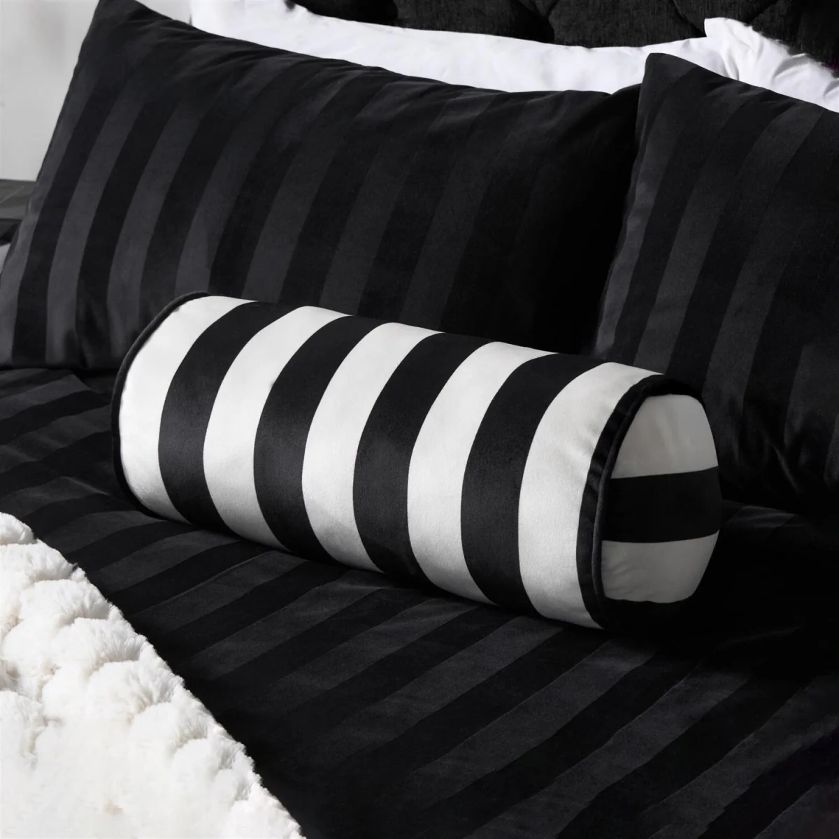 OHS Stripe Bolster Pillow - Monochrome – image 2
