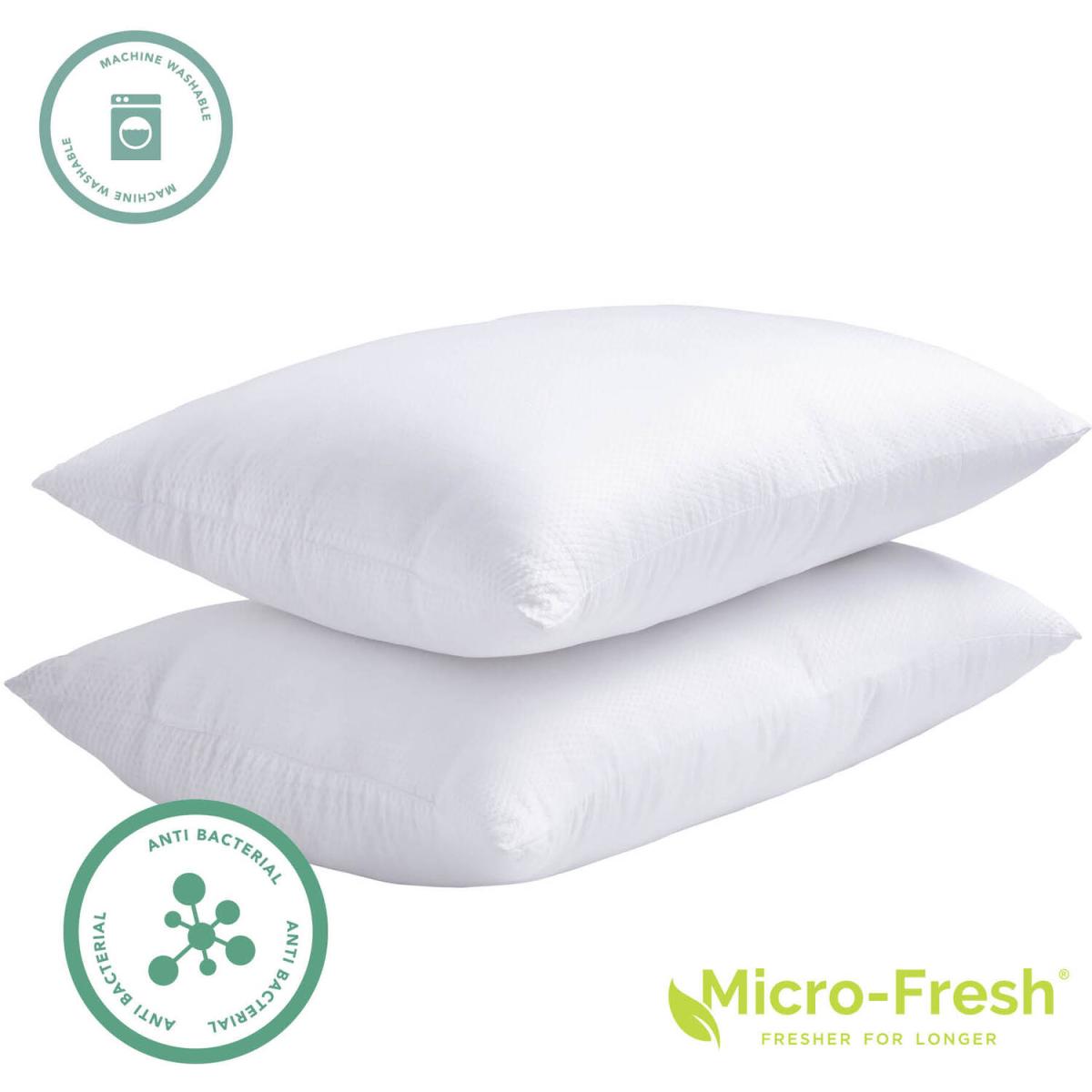 Seersucker Pillow Pair With Micro-Fresh - White – image 2